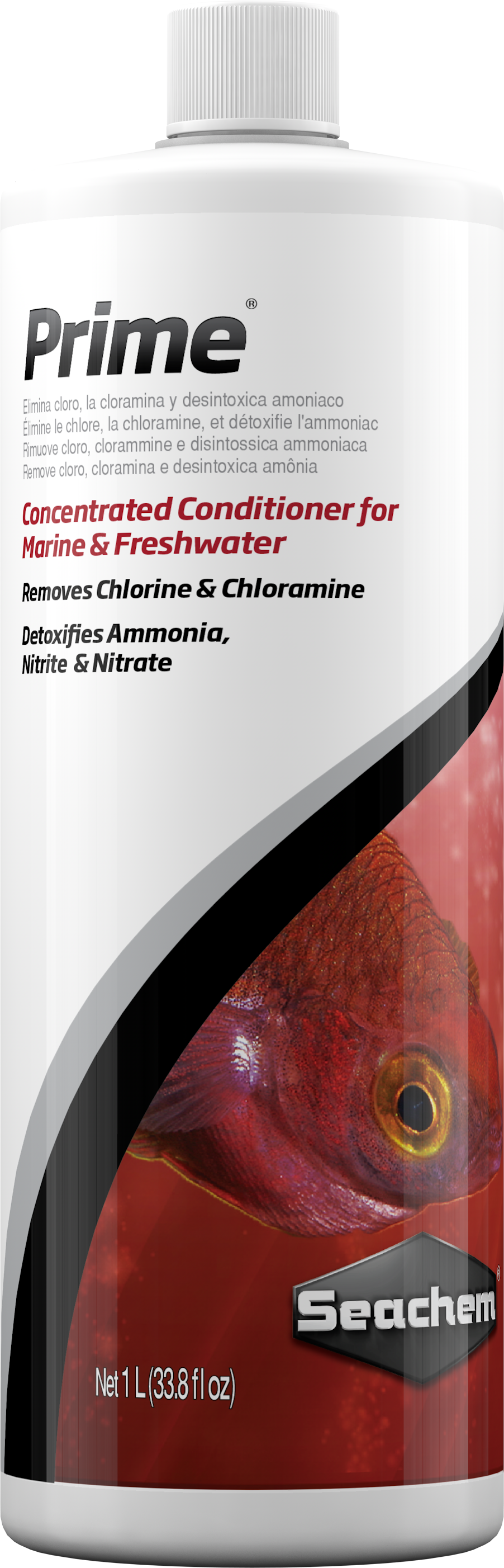 Seachem Prime Aquarium Water Conditioner – 50ml / 100ml / 500ml / 1000ml – 1000ml