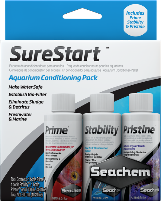 Seachem SureStart Aquarium Starter Pack 3 × 100 mL