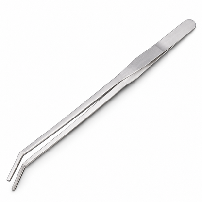 Stainless Steel Aquascaping Tweezers – 27 cm Straight / Bent Tip – product photo