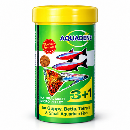 Aquadene 3+1 Micro Pellet Fish Food – 60 g / 120 g – product photo