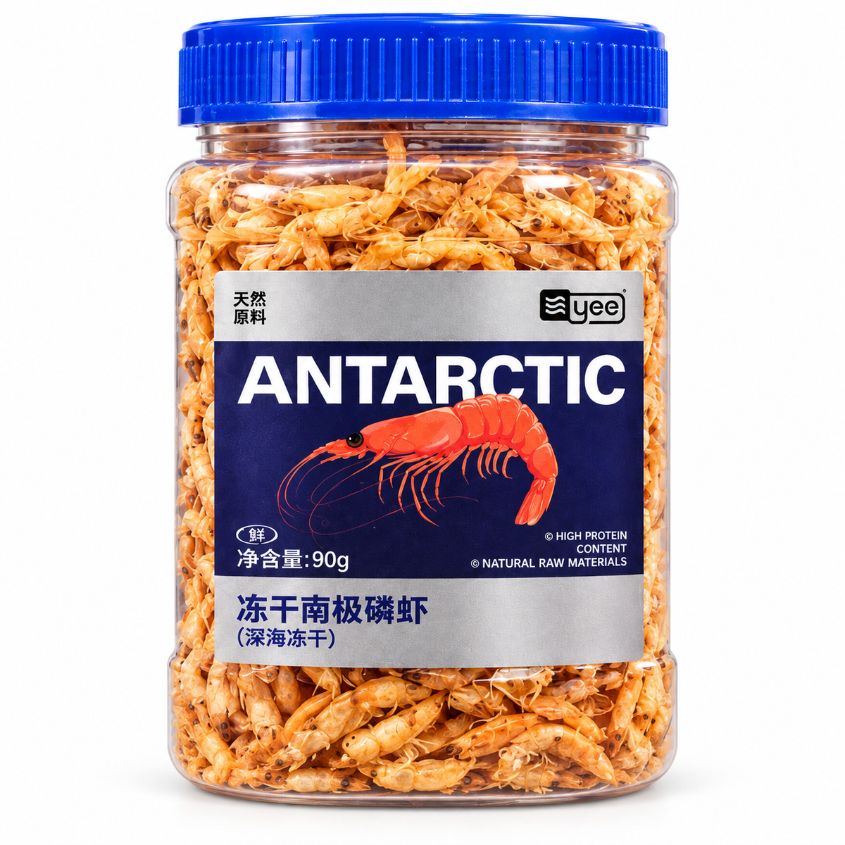 Freeze-Dried Antarctic Krill Fish Food – 90 g – product photo