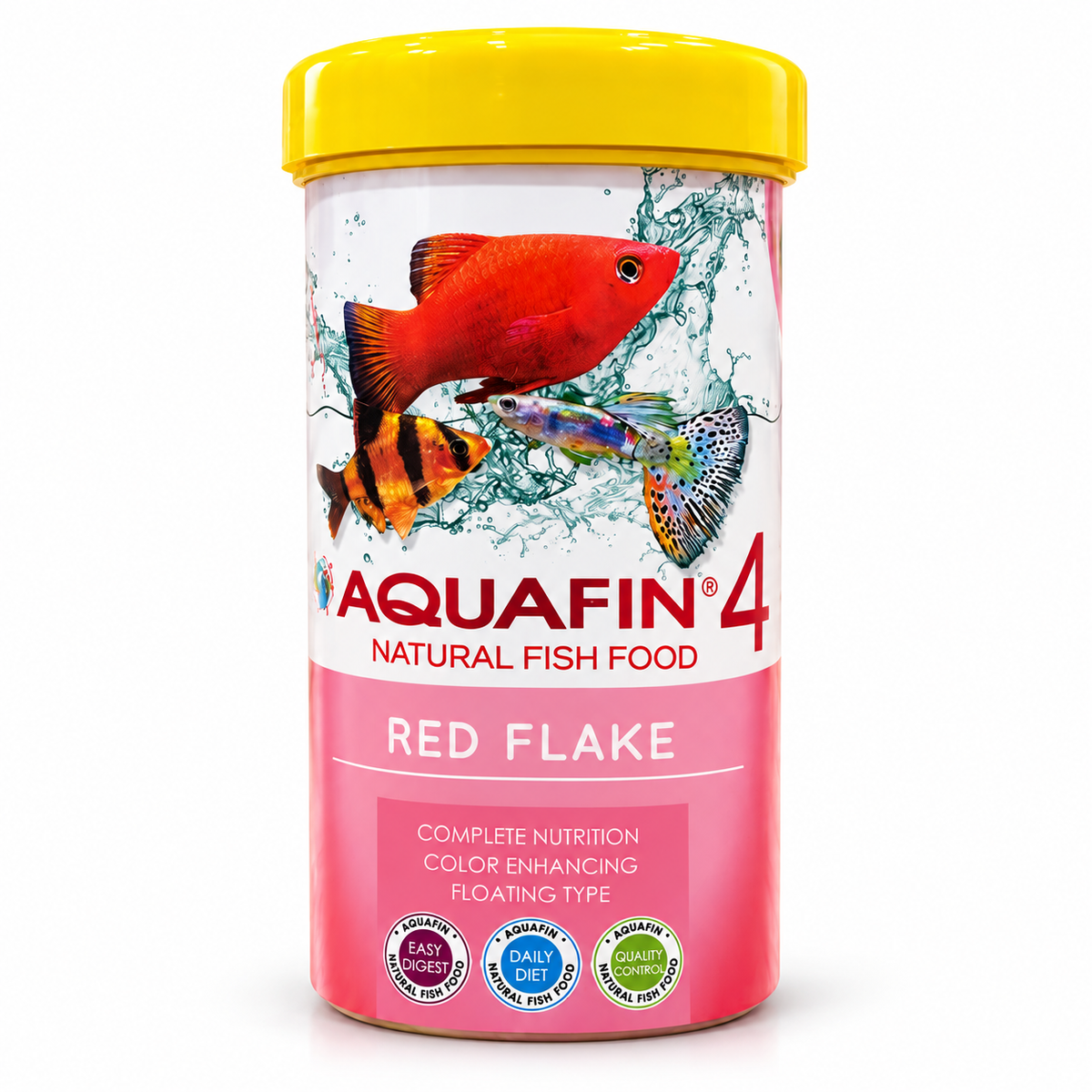Aquafin 4 Red Flake Fish Food – 100 g / 500 mL – product photo