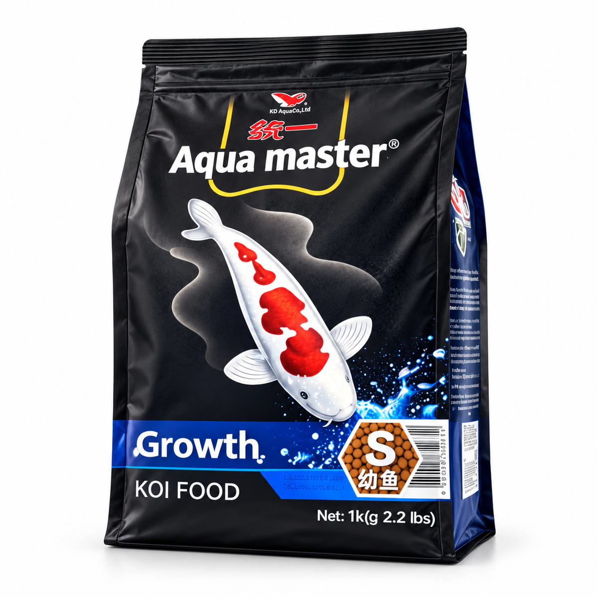 Aqua Master Koi Food – 1 kg Small Pellets, 4 Formulas – product photo
