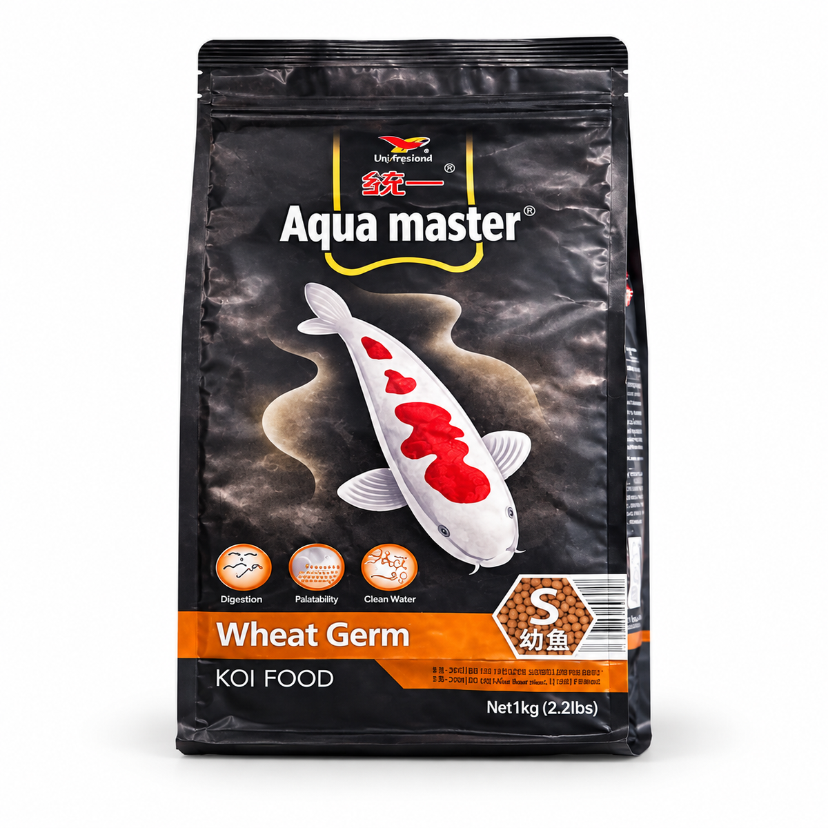 Aqua Master Koi Food – 1 kg Small Pellets, 4 Formulas – product photo