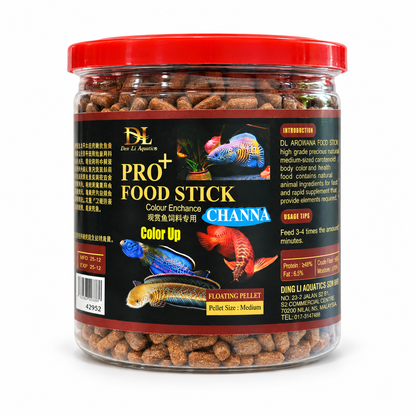 DL Aquatics PRO+ Food Sticks for Channa & Arowana – 110 g – product photo