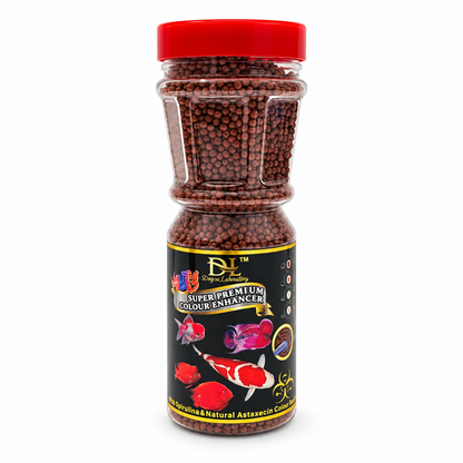 DL Super Premium Colour Enhance Fish Food – 120 g / 240 g – clear product photo on white background