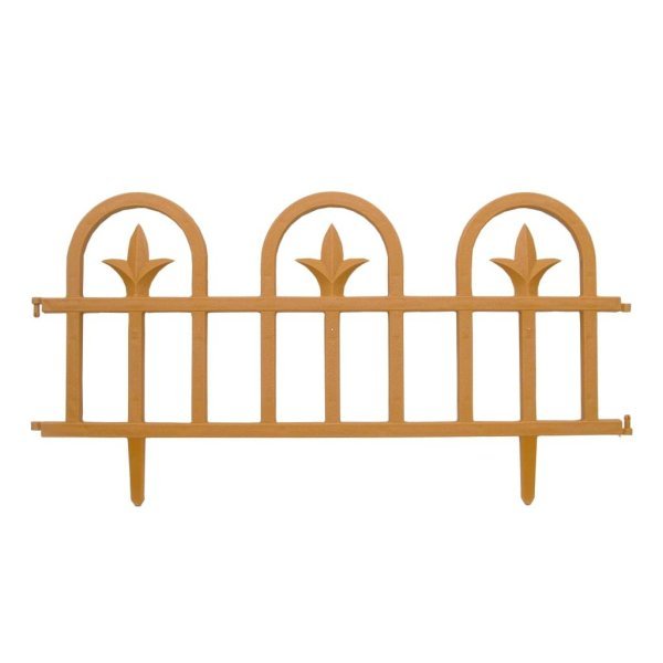 Felton FDF166 Decorative Garden Border Fence – 3 Pieces, 27 × 2.5 × 3.1 cm, Pancho Beige