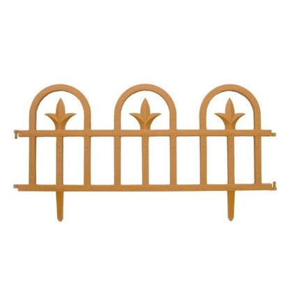 Felton FDF166 Decorative Garden Border Fence – 3 Pieces, 27 × 2.5 × 3.1 cm, Pancho Beige
