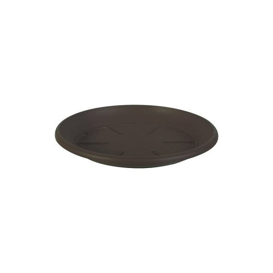 Felton FBL120 round saucer in Dark Brown, 24 × 24 × 4 cm