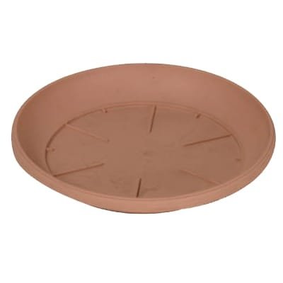 Felton FBL122 round saucer in Dark Brown, 18 × 18 × 4 cm