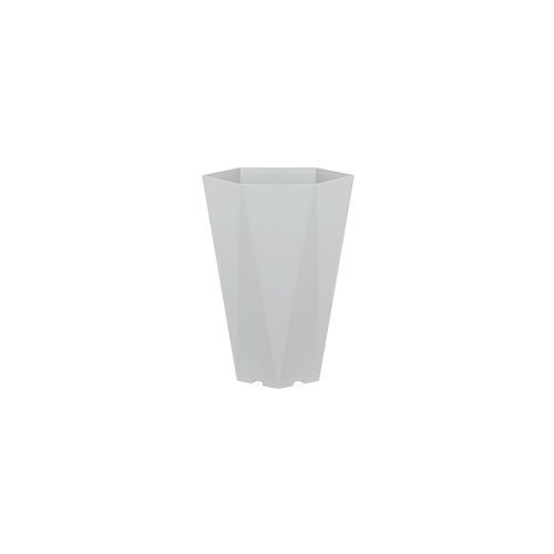 Felton FBL2774 hexagon flower pot in White, 20 × 17.3 × 30 cm