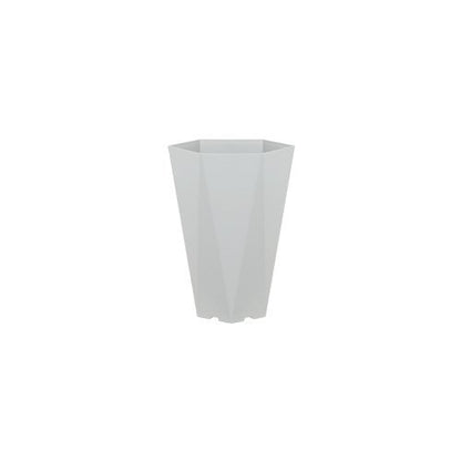 Felton FBL2774 hexagon flower pot in White, 20 × 17.3 × 30 cm
