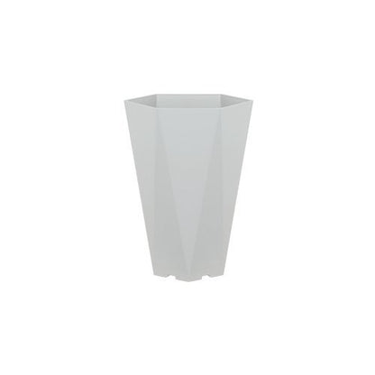 Felton FBL2775 hexagon flower pot in White, 25 × 21.6 × 35 cm