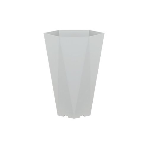 Felton FBL2776 hexagon flower pot in White, 29 × 25 × 40 cm