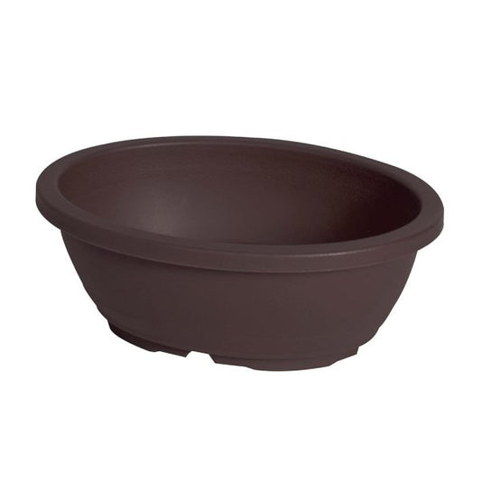Felton FBL2710 oval flower pot in Dark Brown, 50 × 40 × 20 cm