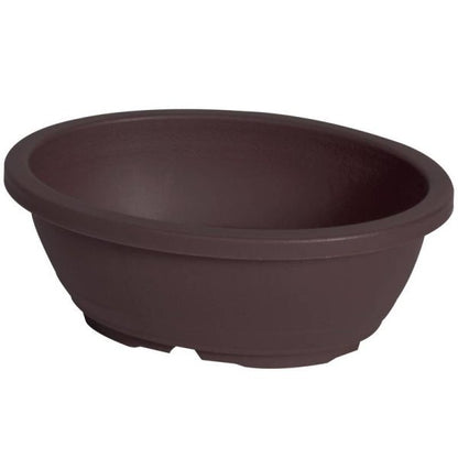 Felton FBL2711 oval flower pot in Dark Brown, 60 × 48 × 23 cm