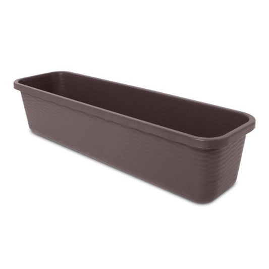 Felton FBL2207 rectangular flower pot in Dark Brown, 118 × 32.5 × 28 cm