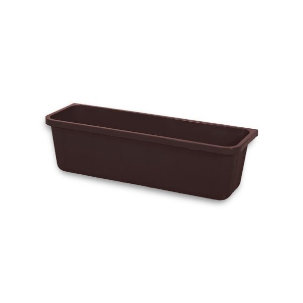Felton FBL2208 rectangular flower pot in Dark Brown, 98 × 33 × 28 cm