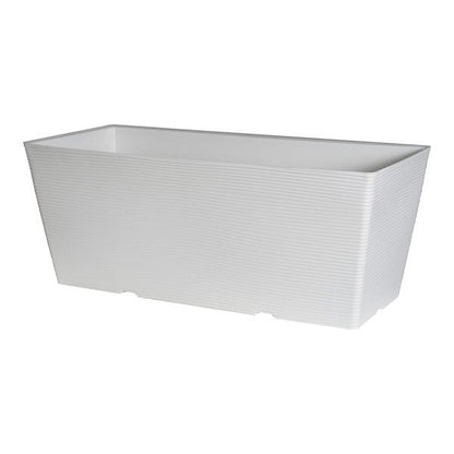 Felton FBL2482 rectangular flower pot in White, 68 × 30 × 29 cm