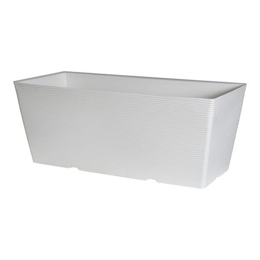 Felton FBL2483 rectangular flower pot in White, 79 × 35 × 31 cm