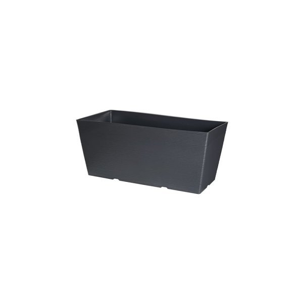 Felton FBL2653 rectangular flower pot in Grey, 40 × 19 × 17 cm