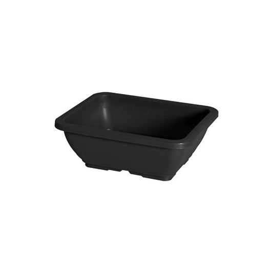 Felton FBL2694 rectangular flower pot in Dark Grey, 15.6 × 12.5 × 5.7 cm