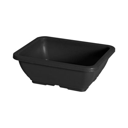 Felton FBL2696 rectangular flower pot in Dark Grey, 24.5 × 19.5 × 9 cm