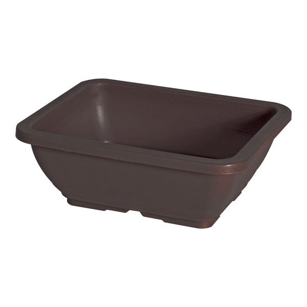 Felton FBL2697 rectangular flower pot in Dark Brown, 29.5 × 23.5 × 11 cm
