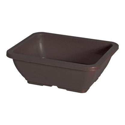 Felton FBL2697 rectangular flower pot in Dark Brown, 29.5 × 23.5 × 11 cm