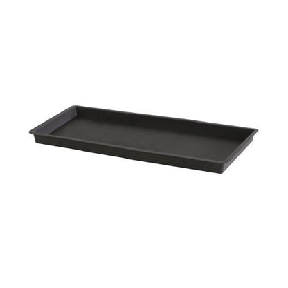 Felton GDN3681 Rectangular Flower Pot Saucer, 77 × 31.7 × 4.6 cm, Dark Brown Saucer