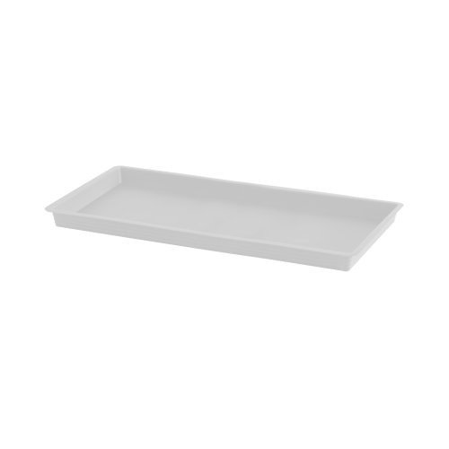 Felton GDN3681 Rectangular Flower Pot Saucer, 77 × 31.7 × 4.6 cm, White Saucer Only