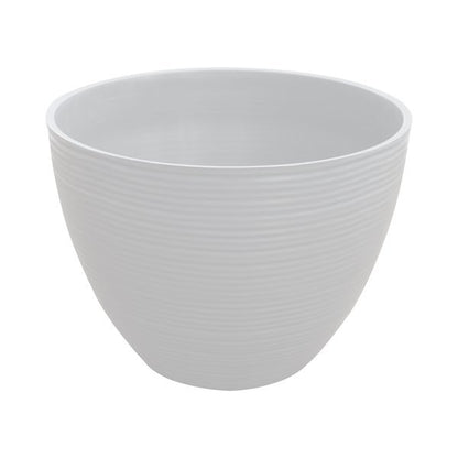 Felton FBL2450 round flower pot in White, 33 × 33 × 24.5 cm