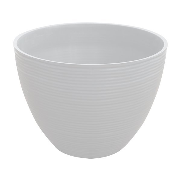 Felton FBL2451 round flower pot in White, 40 × 40 × 30 cm