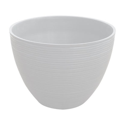 Felton FBL2451 round flower pot in White, 40 × 40 × 30 cm
