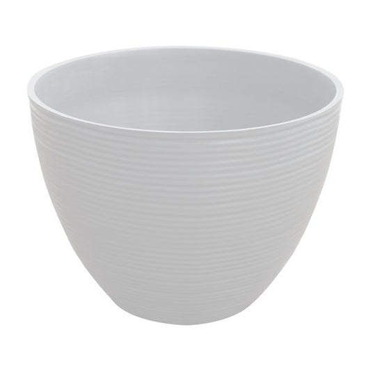Felton FBL2451 round flower pot in White, 40 × 40 × 30 cm