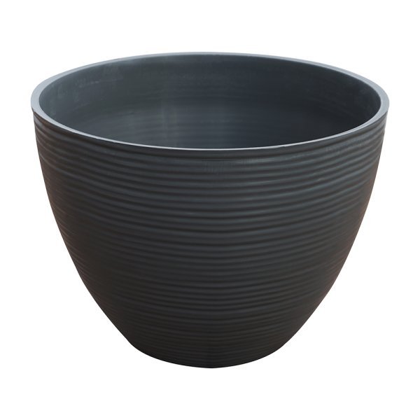 Felton FBL2451 round flower pot in Grey, 40 × 40 × 30 cm