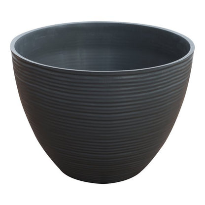 Felton FBL2452 round flower pot in Grey, 48 × 48 × 35.5 cm