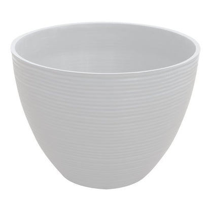 Felton FBL2452 round flower pot in White, 48 × 48 × 35.5 cm