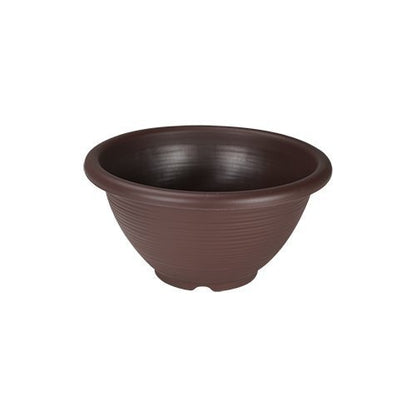 Felton FBL2456 round flower pot in Dark Brown, 45 × 45 × 23 cm
