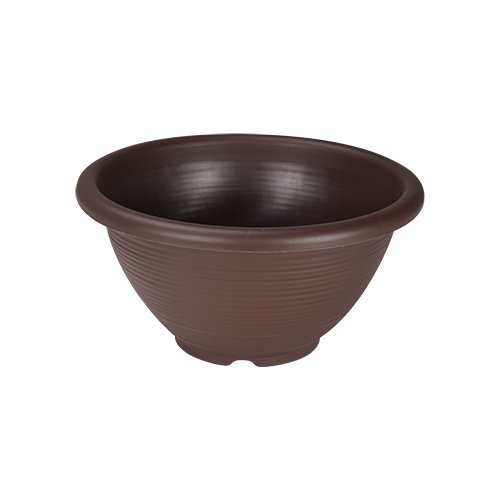 Felton FBL2457 round flower pot in Dark Brown, 55 × 55 × 23 cm