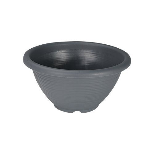 Felton FBL2457 round flower pot in Grey, 55 × 55 × 23 cm