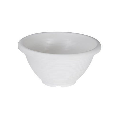 Felton FBL2457 round flower pot in White, 55 × 55 × 23 cm