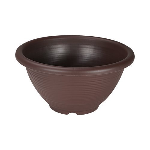 Felton FBL2458 round flower pot in Dark Brown, 68 × 68 × 29 cm