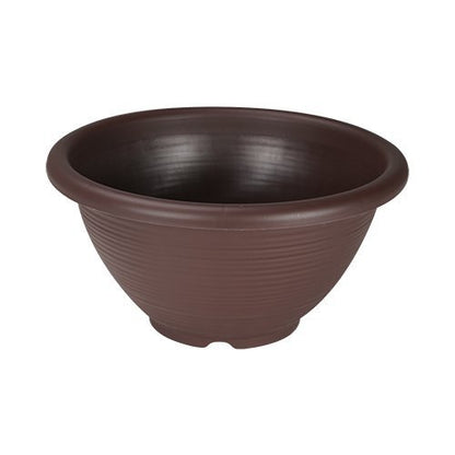 Felton FBL2458 round flower pot in Dark Brown, 68 × 68 × 29 cm