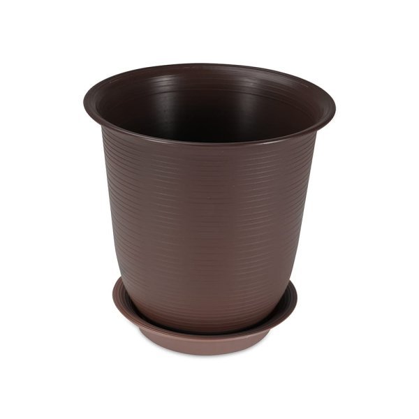 Felton FBL2460 round saucer in Brown, 20 × 20 × 20 cm