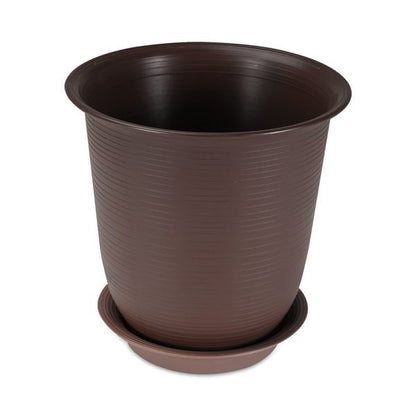 Felton FBL2461 round flower pot in Brown, 32 × 32 × 32 cm