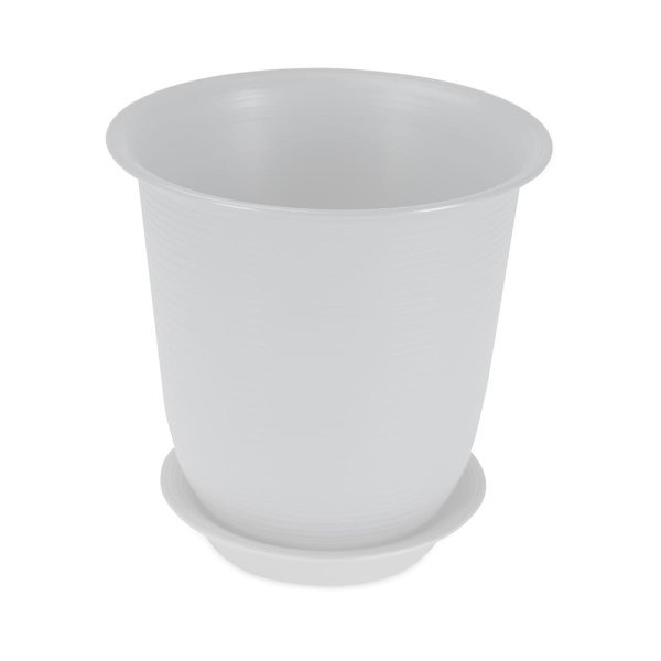 Felton FBL2461 round flower pot in White, 32 × 32 × 32 cm