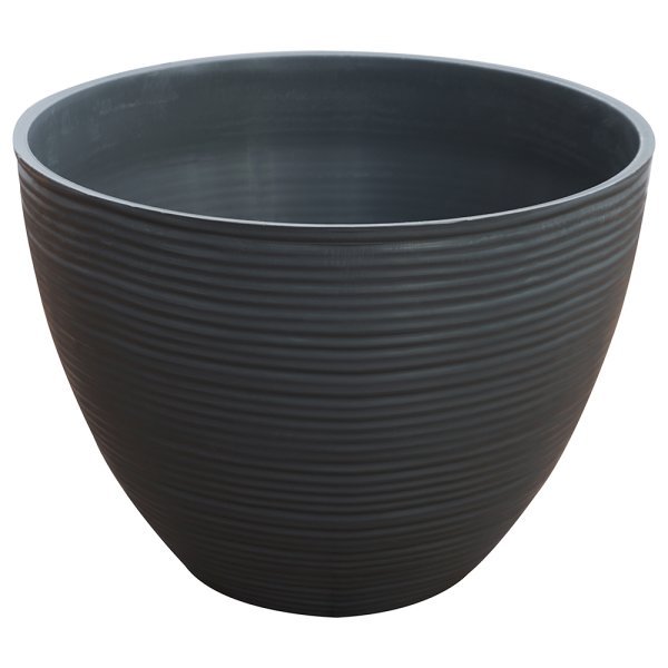 Felton FBL2463 round flower pot in Grey, 58 × 58 × 43 cm