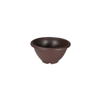 Felton FBL2464 round flower pot in Dark Brown, 29 × 29 × 18 cm