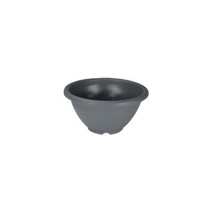 Felton FBL2464 round flower pot in Grey, 29 × 29 × 18 cm